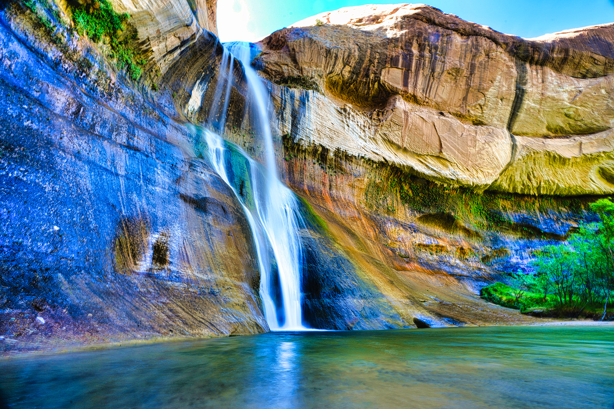 Lower Calf Creek Falls by Skip Weeks