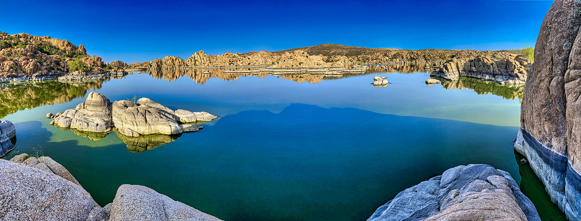 Watson Lake Panorama by Skip Weeks