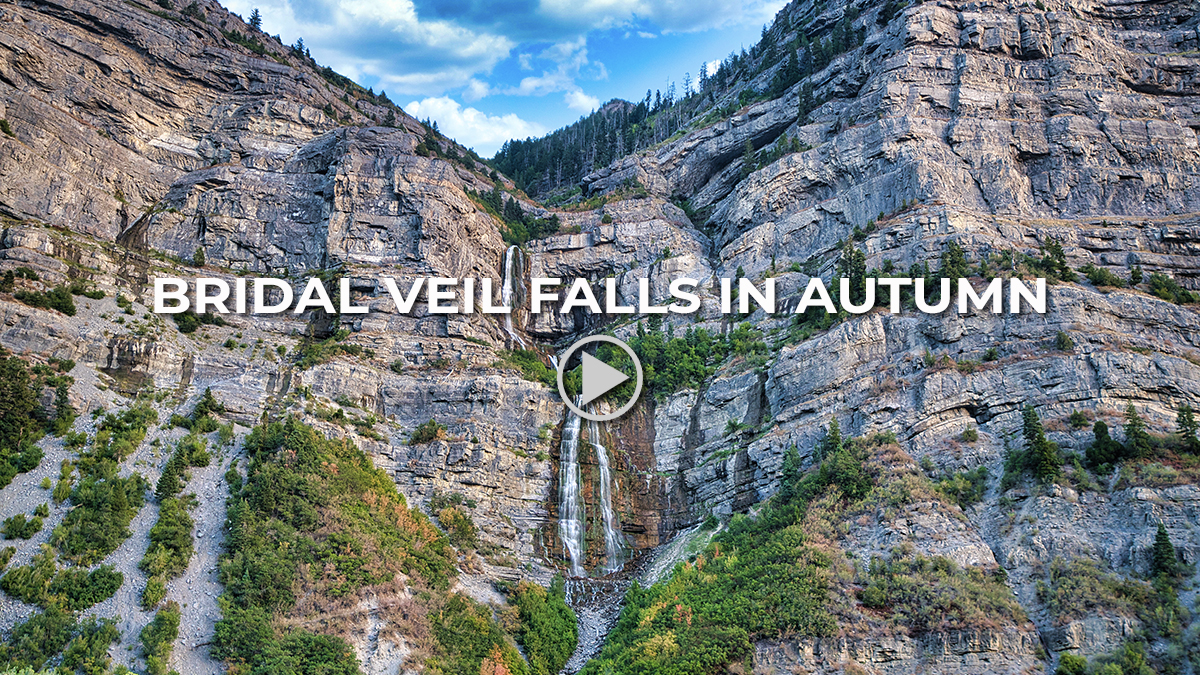 Bridal Veil Falls in Autumn by Skip Weeks