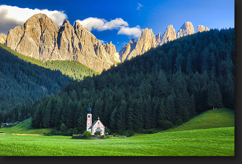 Dolomites at Sunset