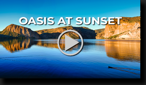 Oasis at Sunset by Skip Weeks
