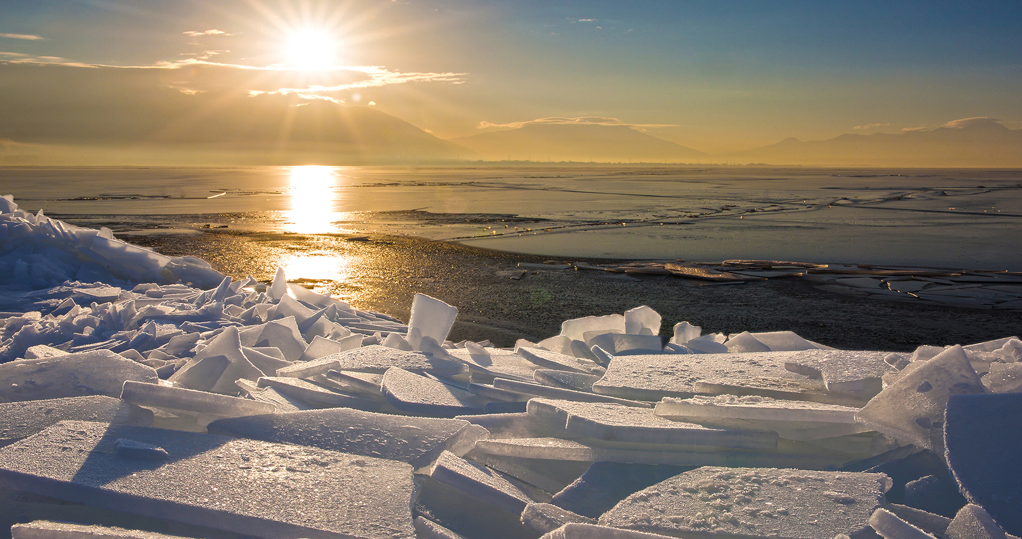 Utah Lake Ice