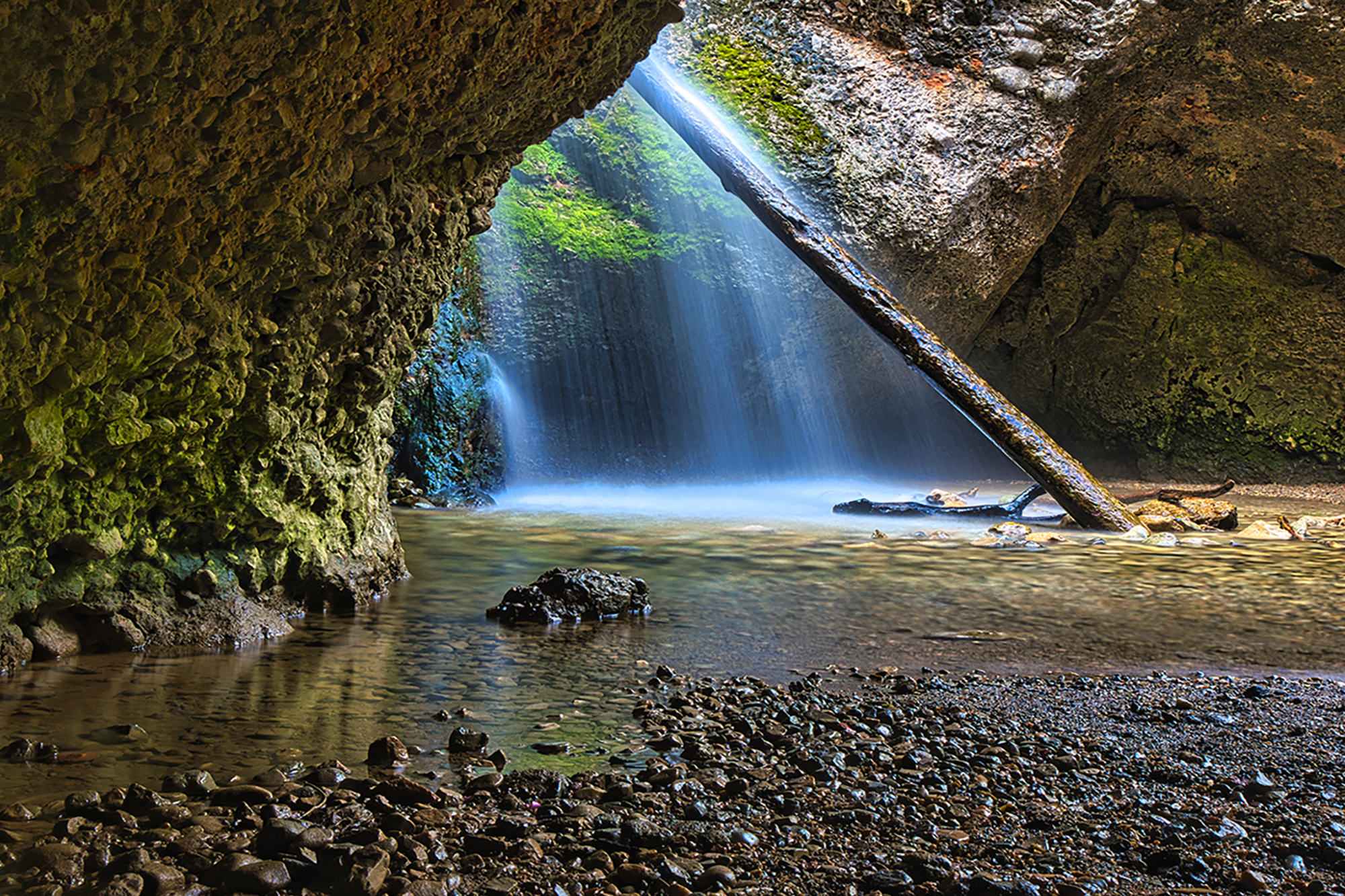 Grotto Falls by Skip Weeks