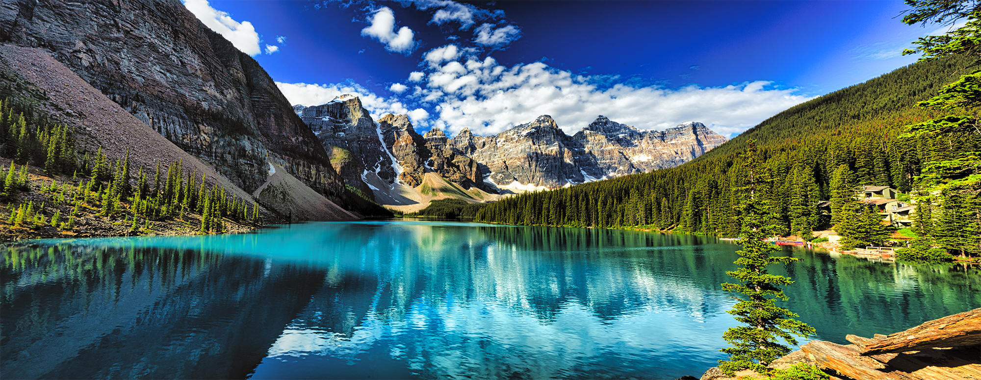 Moraine Lake Panorama by Skip Weeks