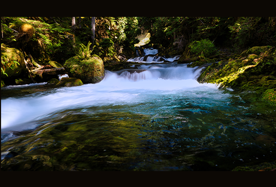 Below Sahalie Falls